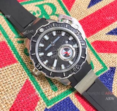 Ulysse Nardin Deep Dive Hammerhead Shark Watches Steel Black Dial